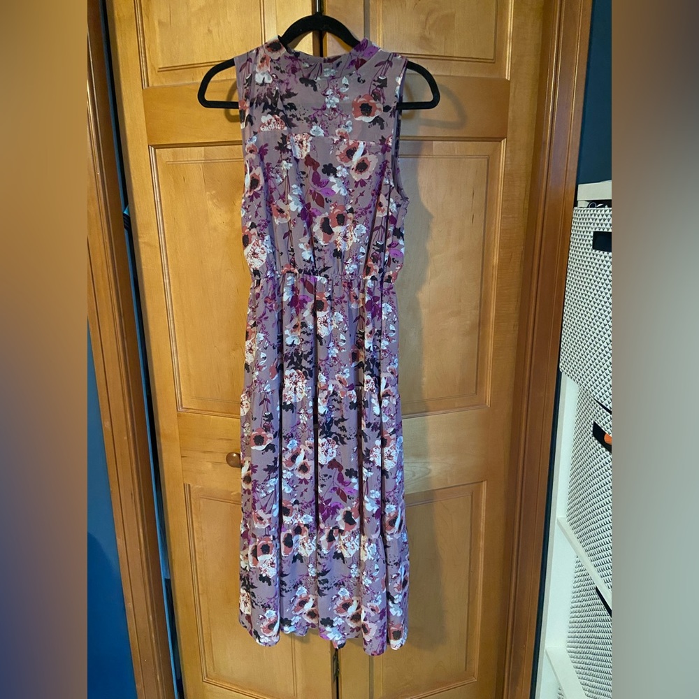 Lulus In My Dreams Mauve Floral Dress